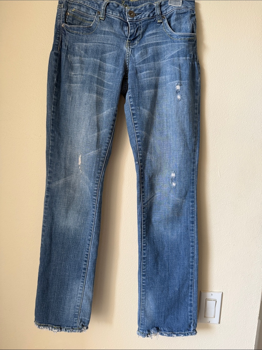 ZCO Blue Distressed Straight-Leg Jeans